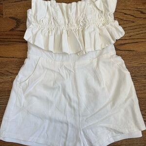 Princess Polly Ivory Zip-Up Romper